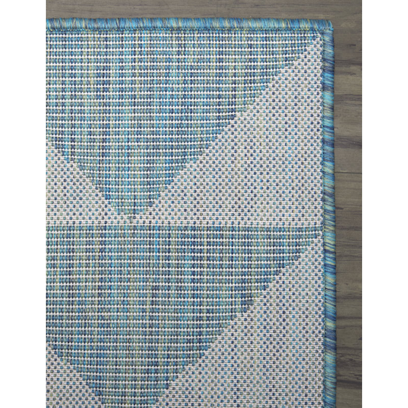 Oliver Camdenton Teal Blue Indoor/Outdoor Rug & Reviews Wayfair